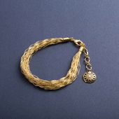 wanoiro/金糸ブレスレット