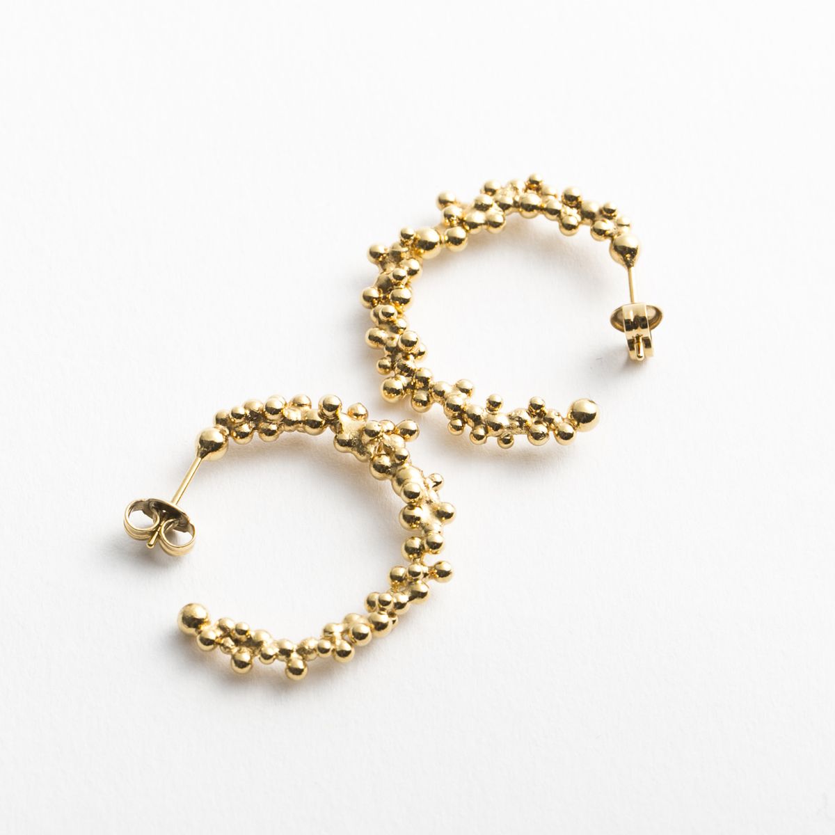 builderino/つぶリングピアス ゴールド