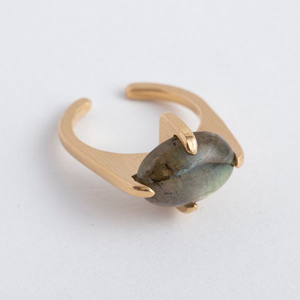 Nando Jewelry/ゴールドリング L -シックな装いに映える、天然石の