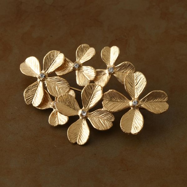 sasakihitomi/クローバーのブローチ