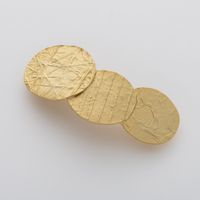 二月/丸みっつバレッタ