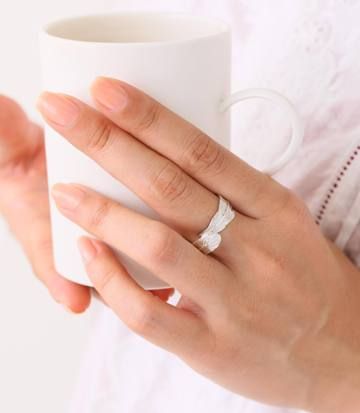 sasakihitomi/とりの羽根リング 真鍮