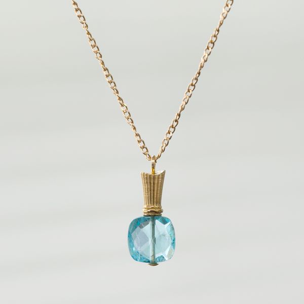 アクセサリー AkI AcuteAccent/perfume bottle seriesアパタイト -香水瓶のような天然石