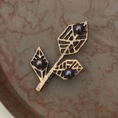 sasakihitomi/はっぱのブローチ アンティーク