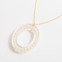 nico/オーバルネックレス パール