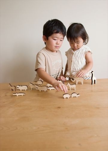 Mastro Geppetto/木の動物セット noe