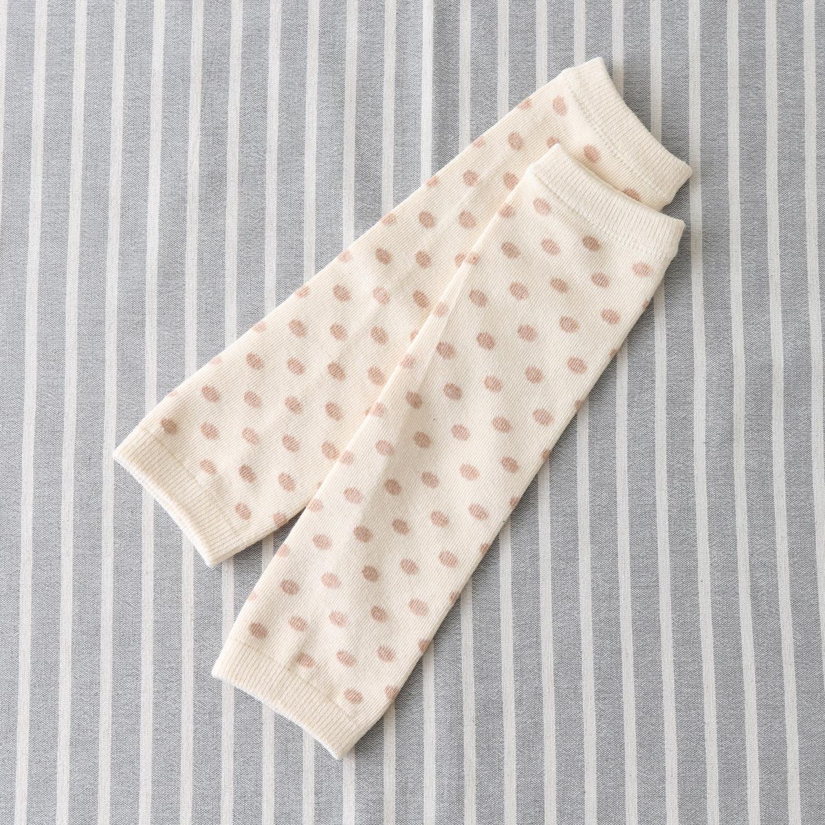 Hoppetta plus/オーガニックコットン レッグカバー ドット
