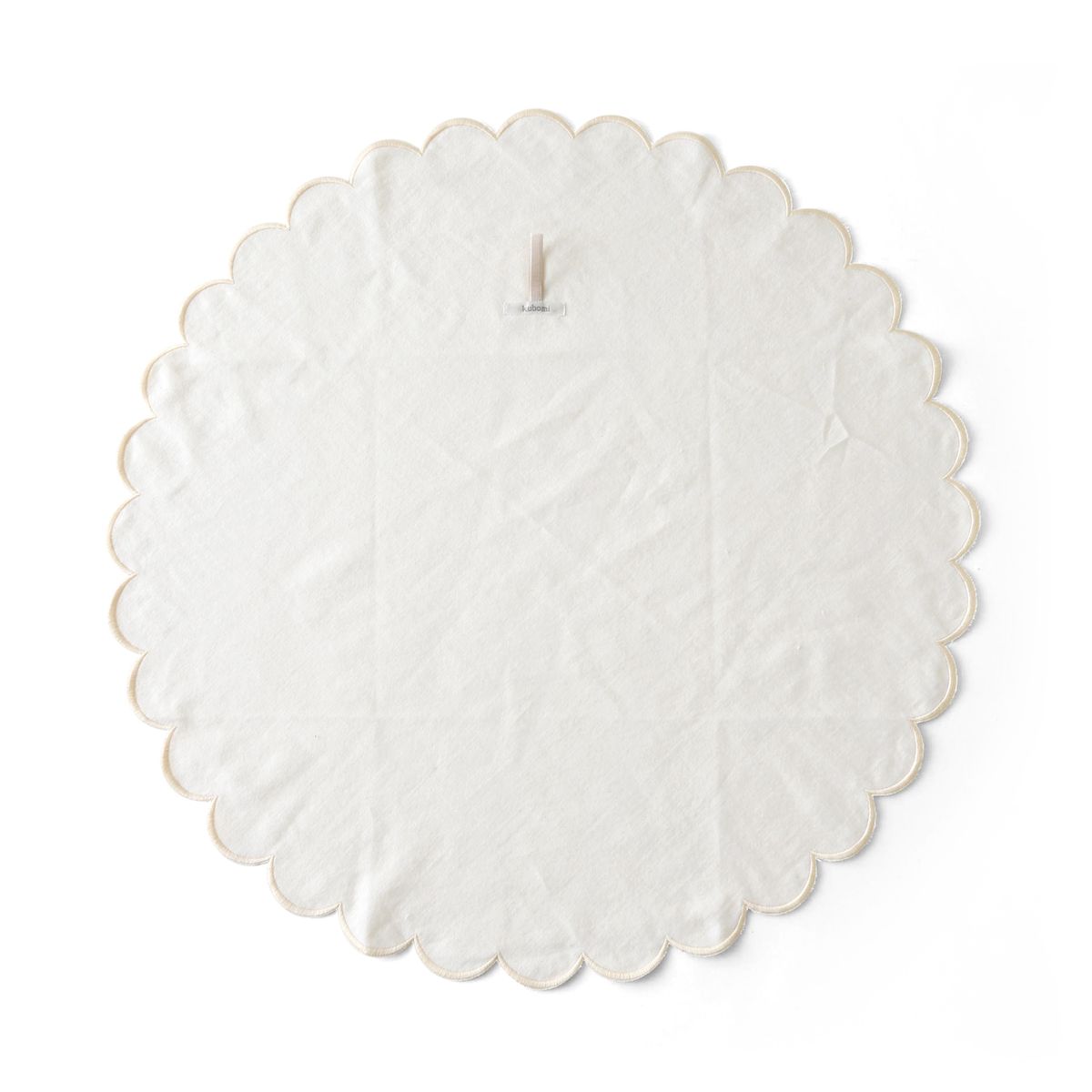 kubomi/スカラップ刺繍ガーゼケット