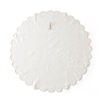 kubomi/スカラップ刺繍ガーゼケット