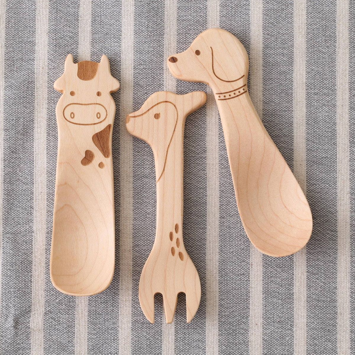 La Luz/どうぶつカトラリー3本セット