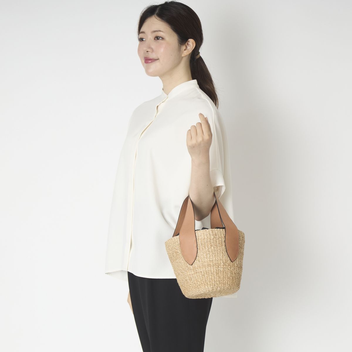 POMTATA/かごバッグ WUE TOTE XS