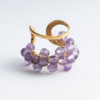 PLAFU/bloom gems earcuff　アメシスト