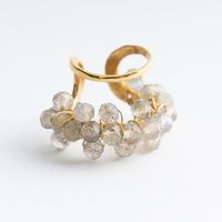 PLAFU/bloom gems earcuff　ラブラドライト