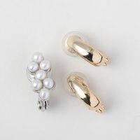 Ouca/メタル＆淡水パールミニイヤリング3個セット