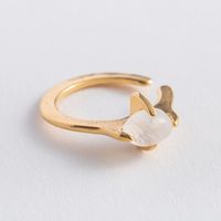 Nando Jewelry/ゴールドイヤーカフ  M　レインボームーンストーン