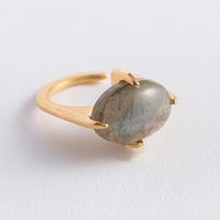 Nando Jewelry/ゴールドイヤーカフ  L　ラブラドライト