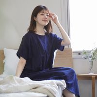 和晒ガーゼの湯上りワンピース