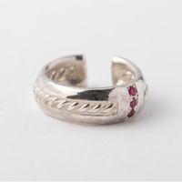 Philliamm/center-split twist cuff ルビー