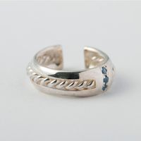 Philliamm/center-split twist cuff サファイア