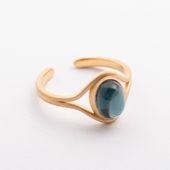 LISRIQUE/outline ring ロンドンブルートパーズ
