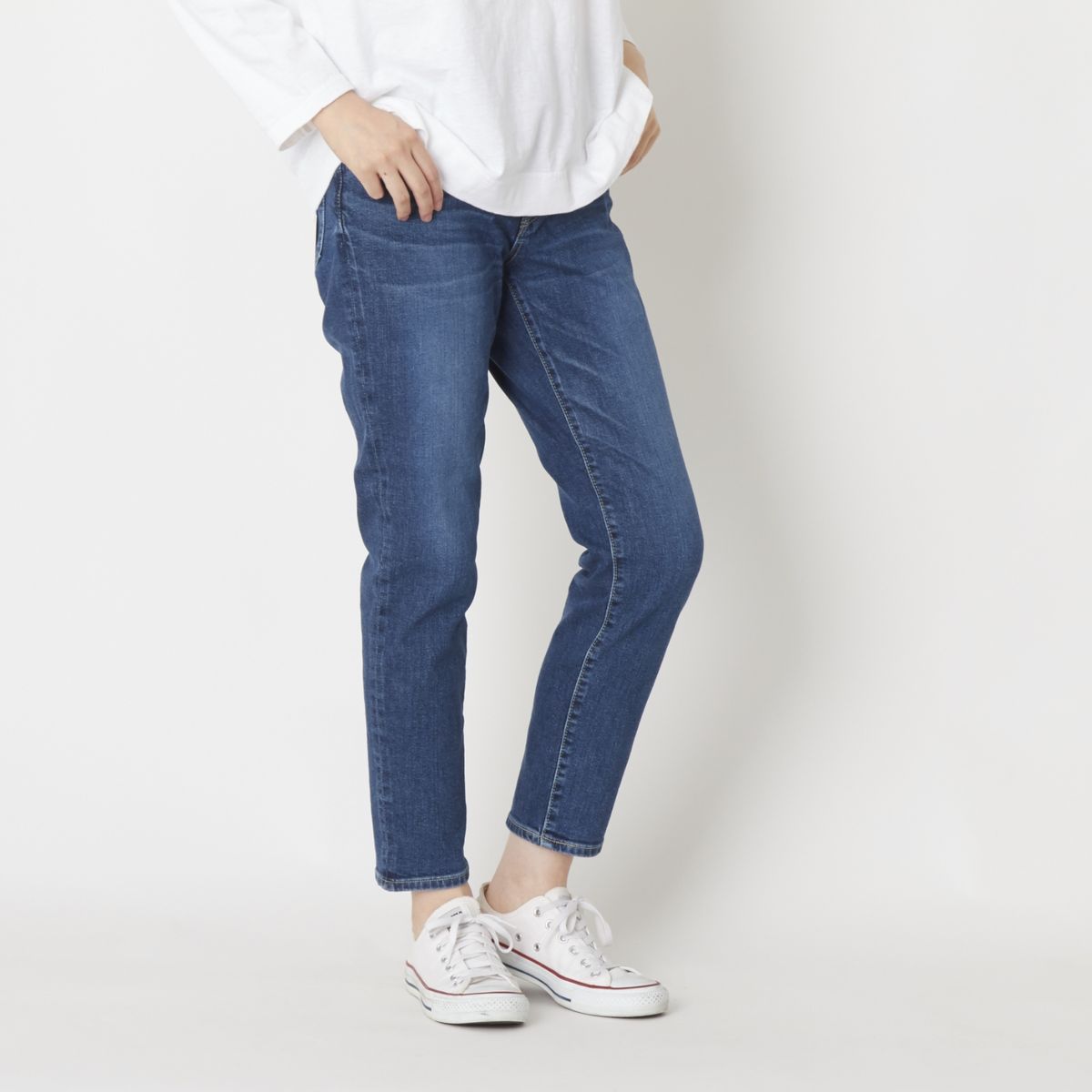 Brocante/DMGアンクルデニム ユーズドウォッシュ