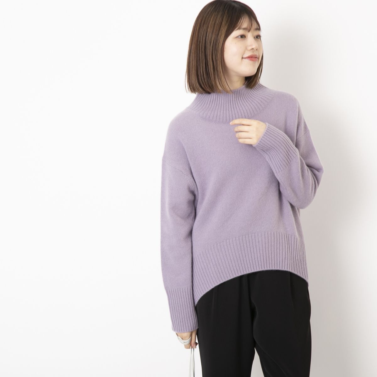 DRESS HERSELF/カシミヤハイネックセーター