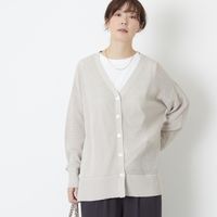 DRESS HERSELF/シルクコットンメッシュカーディガン