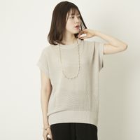 DRESS HERSELF/シルクコットンメッシュセーター