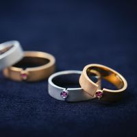 LISRIQUE/point pinky ring ルビー