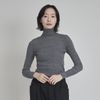 天衣無縫/コットンリブタートルネックカットソー