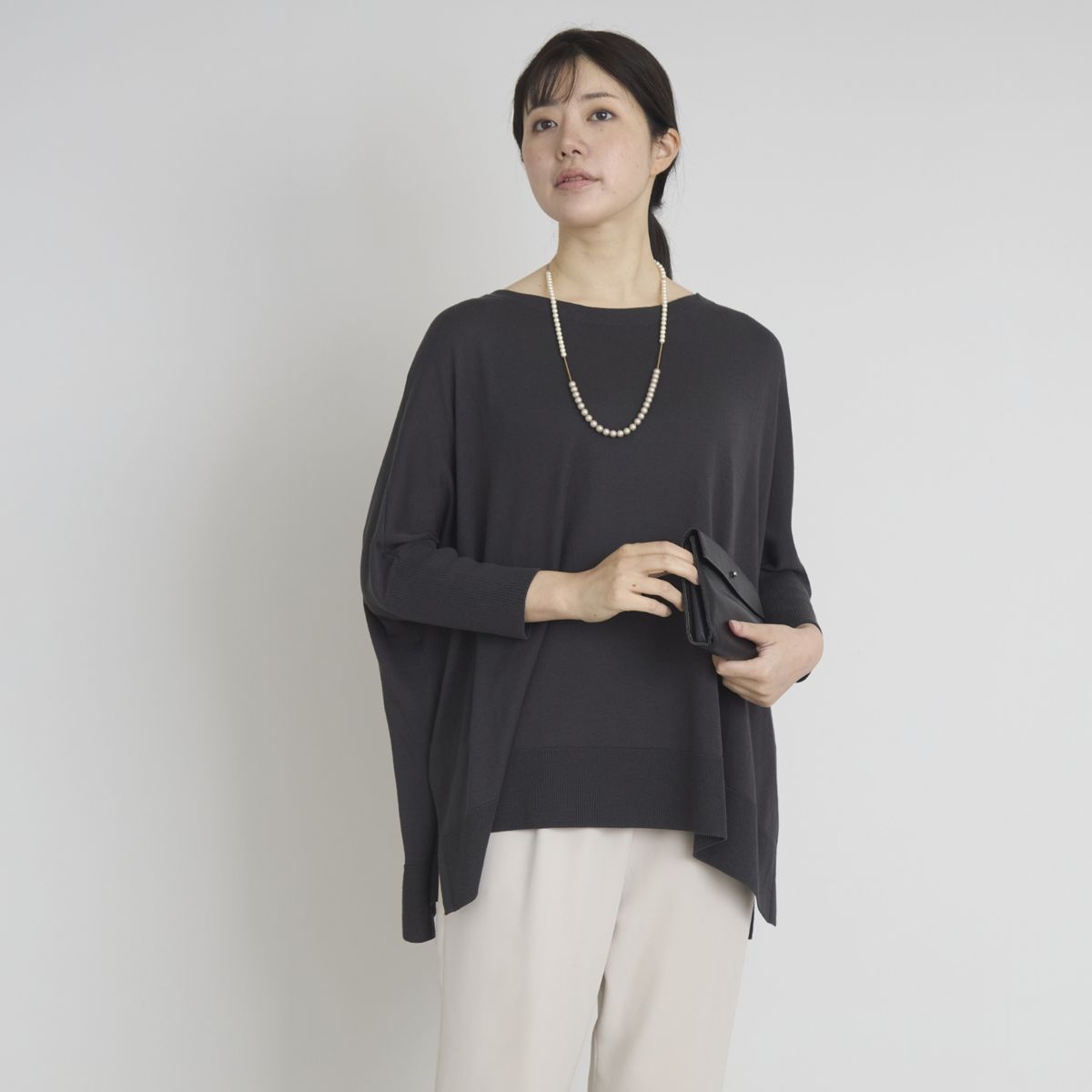 DRESS HERSELF/シルクコットンセーター