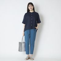 Kilka/コットンリネンテーパードパンツ
