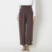 SAIFUKU/洗濯機で洗える　のびるニットパンツ ワイドタイプ