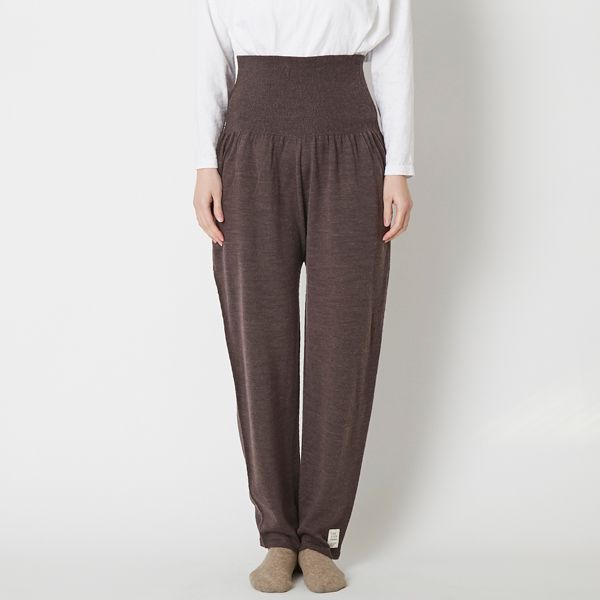 SAIFUKU/洗濯機で洗える のびるニットパンツ レギュラータイプ -ニット