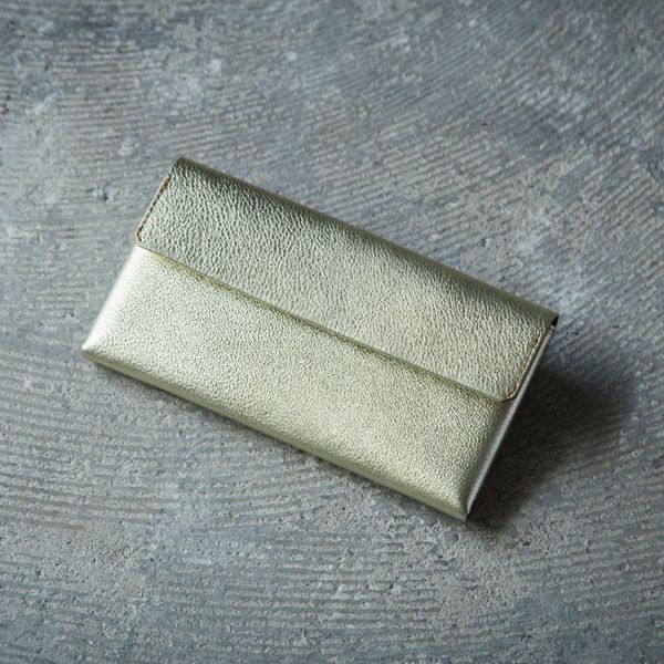 SAFUJI/ミニ長財布うすめ スタイルストア限定色 -限定生産の箔レザー版