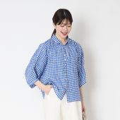 Brocante/グランシャツ　ギンガムチェック