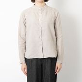 rolca/フレンチリネンスタンドカラーシャツ