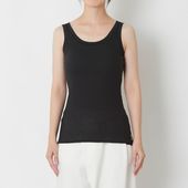 丸福ガーゼ/カップ付無地タンクトップ