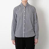 rolca/ギザコットンミニ衿ギャザーシャツ