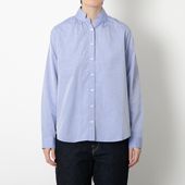 rolca/ギザコットンミニ衿ギャザーシャツ