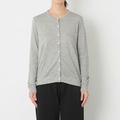 ao/なめらか天竺クルーネックカーディガン