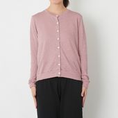 ao/なめらか天竺クルーネックカーディガン