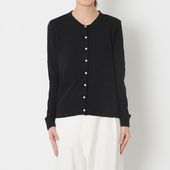 ao/なめらか天竺クルーネックカーディガン