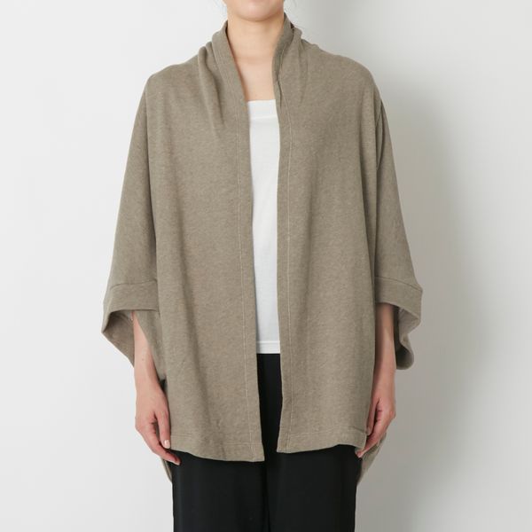 TANG./パイル裏毛ショールガウン -着心地にこだわったスーピマ綿の裏毛