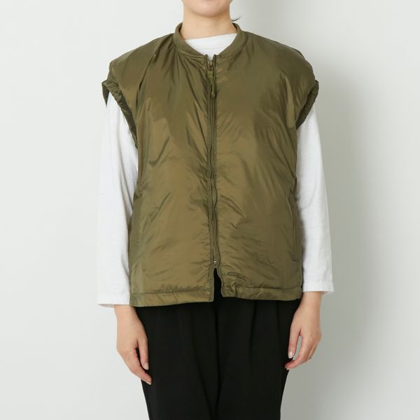 vent blanc/ファイバーダウン ベスト -ご家庭で洗濯OK！着回し力に優れ