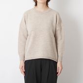 n.o.f.l/アルパカウール丸首プルオーバー