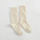 NISHIGUCHI KUTSUSHITA/ウールコットンブーツソックス S