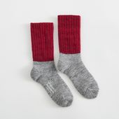 NISHIGUCHI KUTSUSHITA/モヘアウールパイルソックス S