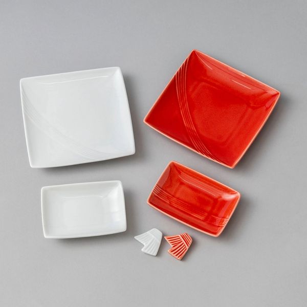 miyama./mizu-hiki 紅白器揃 -縁起が良いからハレの日がぐっと華やかに