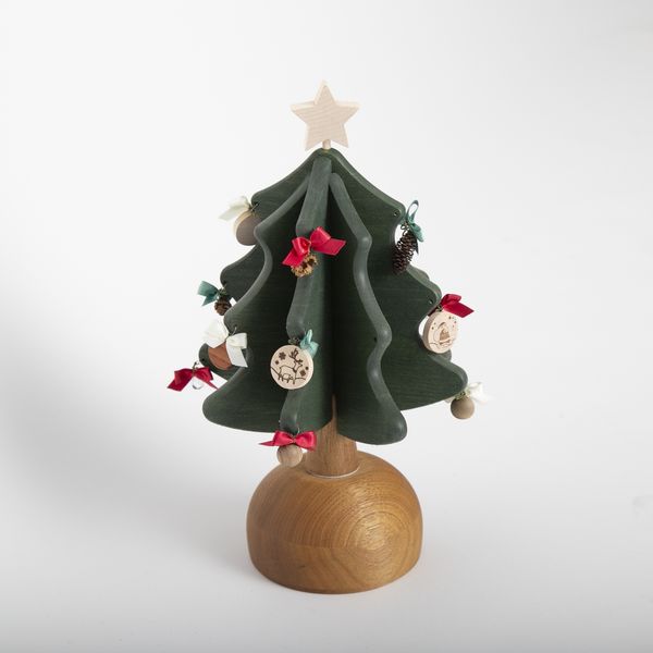 GOLD LABEL　クリスマスツリー オルゴール 木製 OAK VILLAGE/オルゴールツリー プチ plus -飛騨の森から生まれた